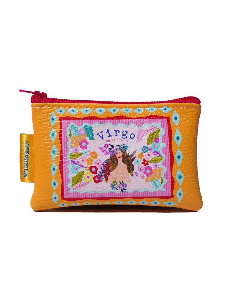 Sac à main en cuir végan Virgo pour la vente par Lousurfacepattern