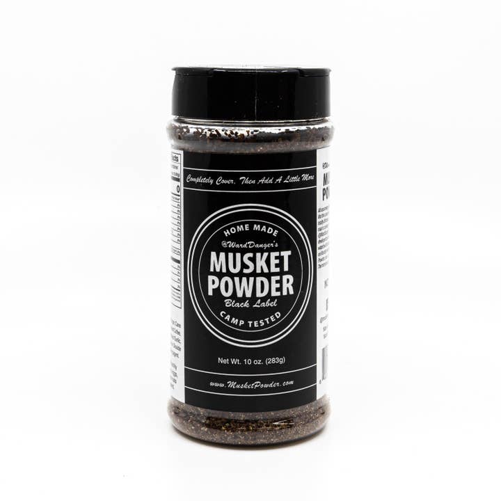 Musket Powder Seasonings - Venta al por mayor Mezclas de especias - Etiqueta negra en polvo de mosquete (ideal para carnes rojas)