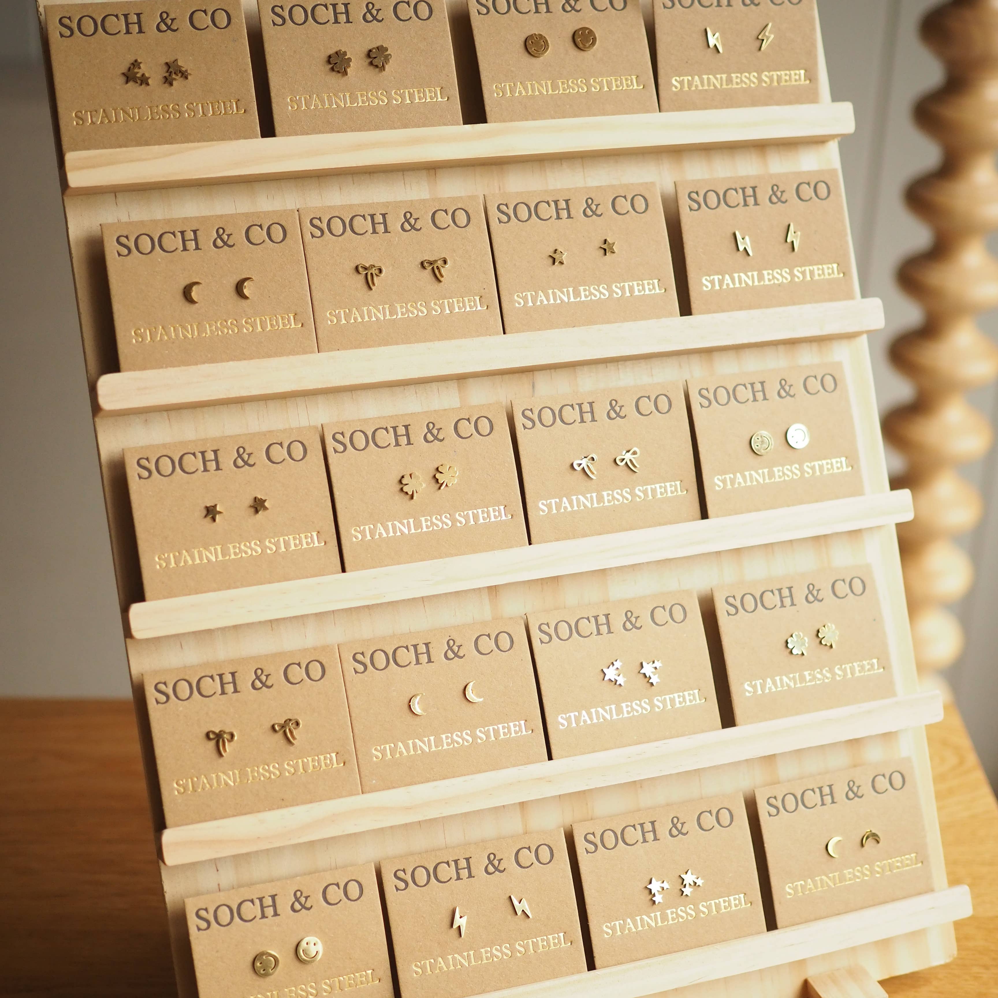 soch and co - Wholesale Stud/Post Earrings - Gold stud earrings - various designs1