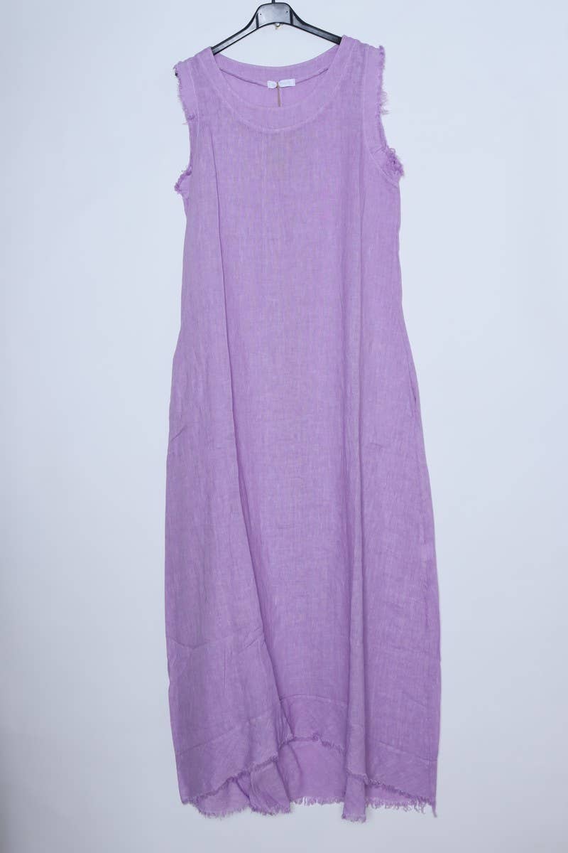 LÉA & LUC - Vendita all'ingrosso Vestito - Donna - Abiti lunghi senza maniche in lino 100% REF.43189