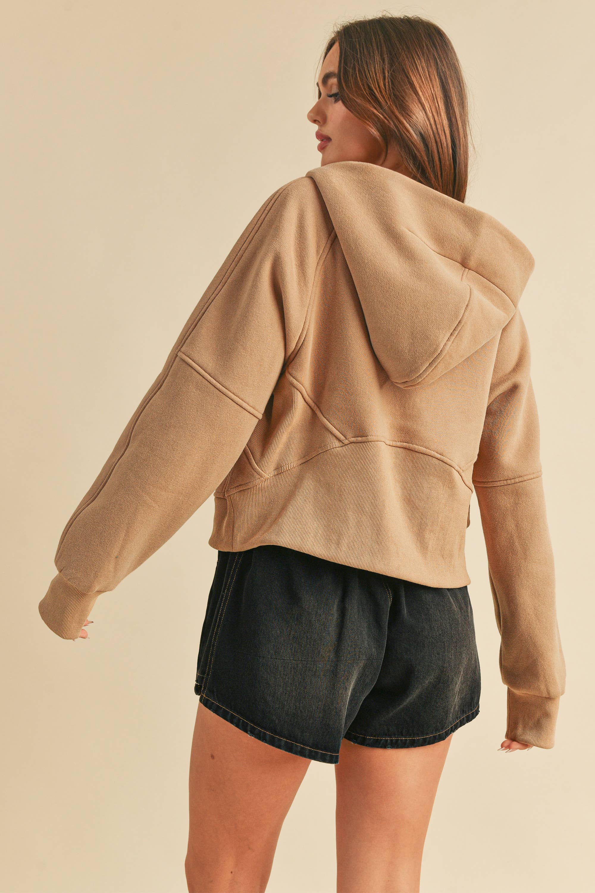 AEMI + CO – wholesale Hoodie – Women's – *SMALL ONLY* 946CK Drea Half-Zip Hoodie44