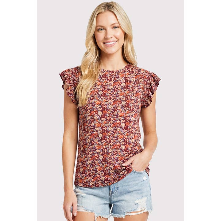 BLOEMENPRINT JERSEY TOP voor wholesale door STACCATO