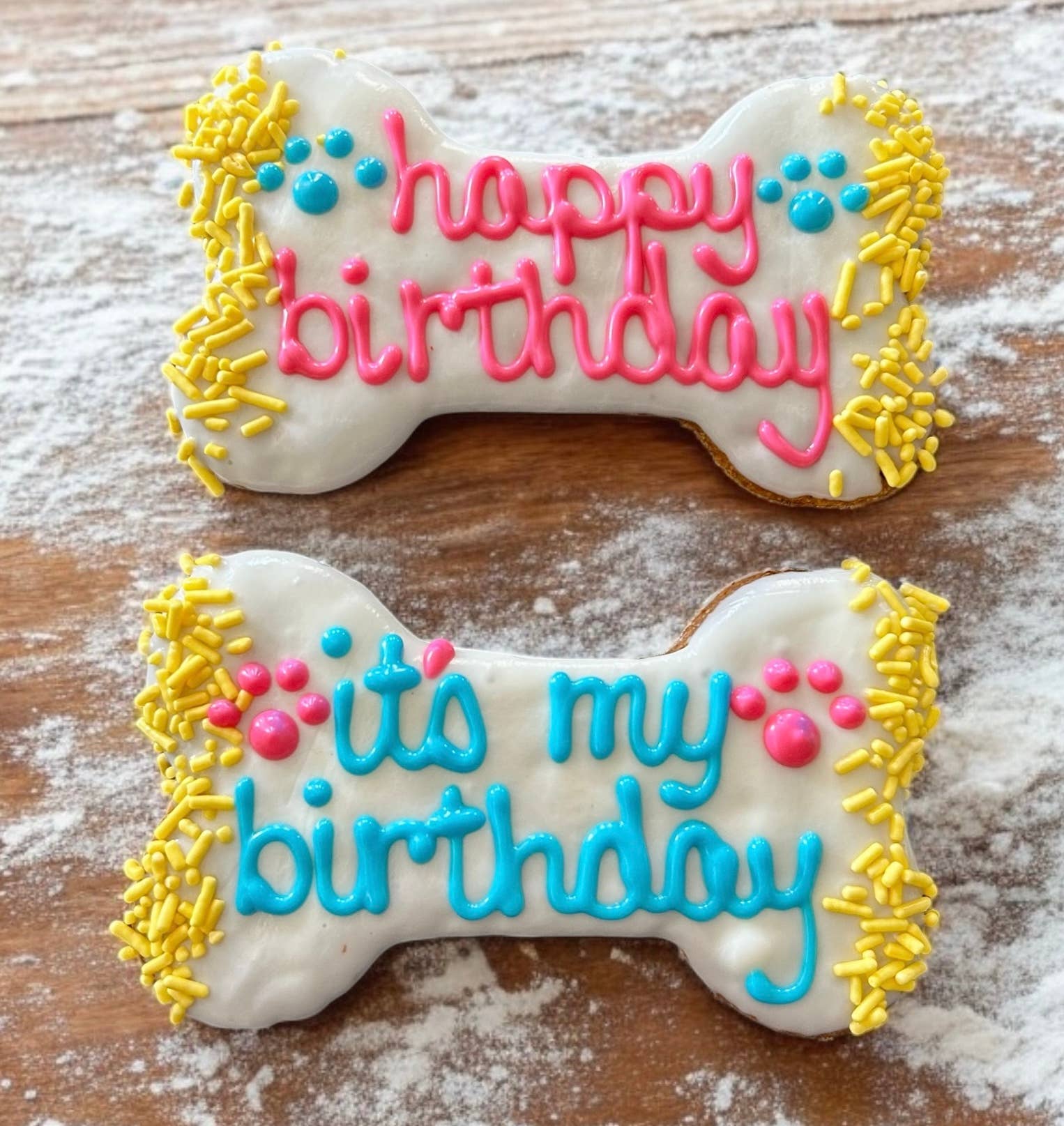 YumYum4DOGS - Wholesale Pet Treats - Dog - 6 inch Vibrant Barkday bones dog treats1