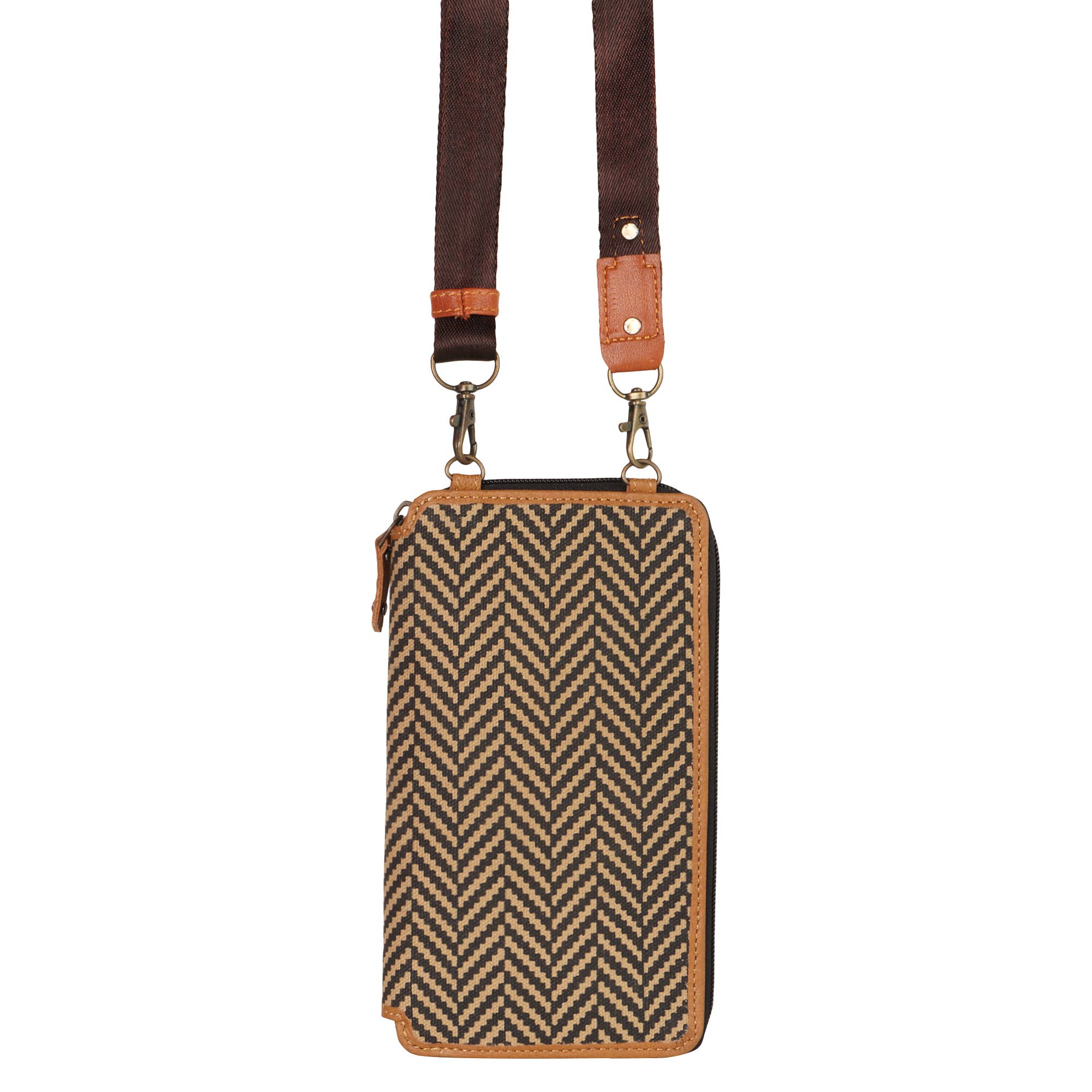 Vaan & Co. – wholesale Crossbody bag – Women's – Herringbone Cellphone Wallet6