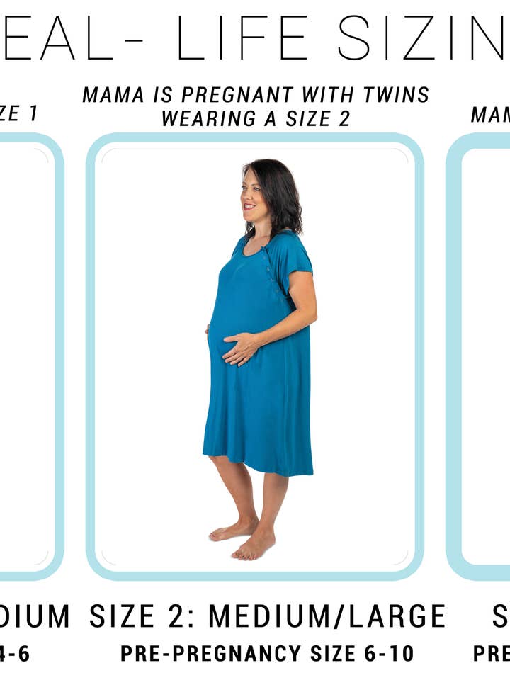 Three Little Tots - Wholesale Dress - Maternity - Light Pink Mommy Labor and Delivery/ Nursing Gown3