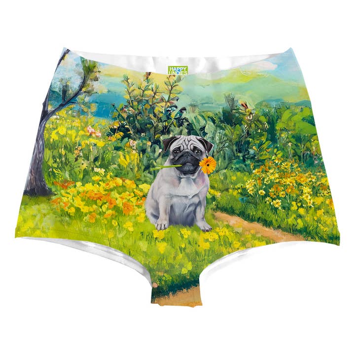 Flower Dog Highwaist for wholesale by HAPPY UNDIES