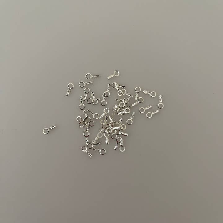 Purity Beads - Wholesale Craft Supplies - Crimp Ends for Chains | 925 Sterling Silver Crimps | Crimp End Caps | Sterling Silver Chain Ends | Chain Closers | 6 Sizes: 0.45mmTo 2.5mm | CC4-9SS3