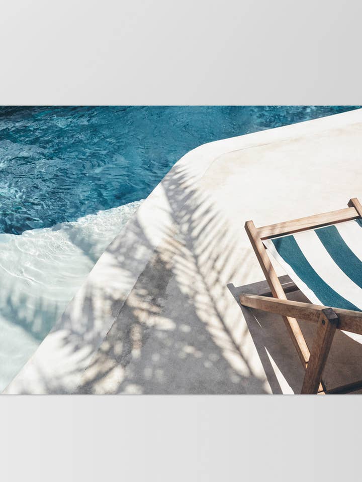 Wand-Kunstdruck „Schwimmbad“ Griechenland-Reiseplakatdruck für den Großhandel von PRINT AND PROPER