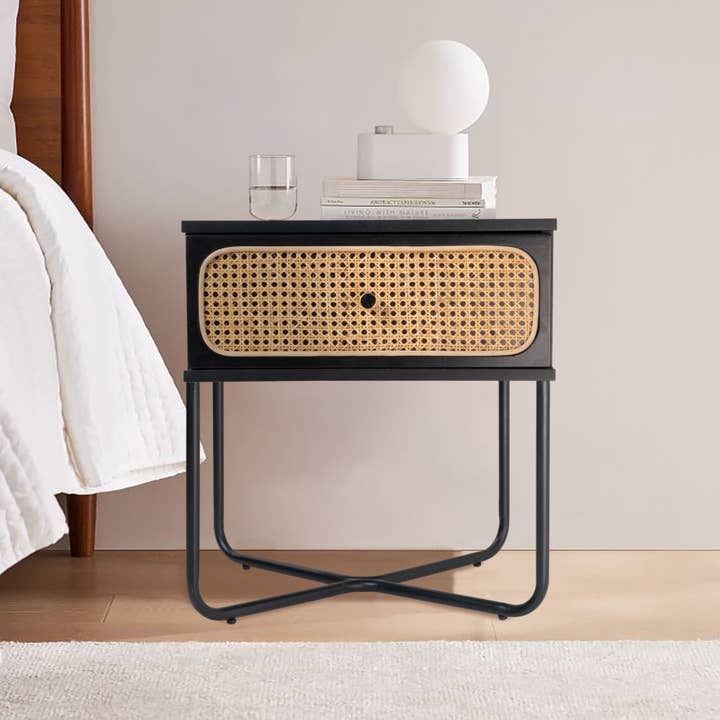 Emma's Bedroom - Wholesale Side table - Marcus (Rattan) Bedside Table2