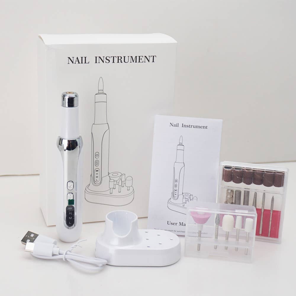 VIGOR – Engroshandel Sæt til neglepleje – Trådløs negleboremaskine pen maskine neglebånd bærbar 13 i 1 sæt15