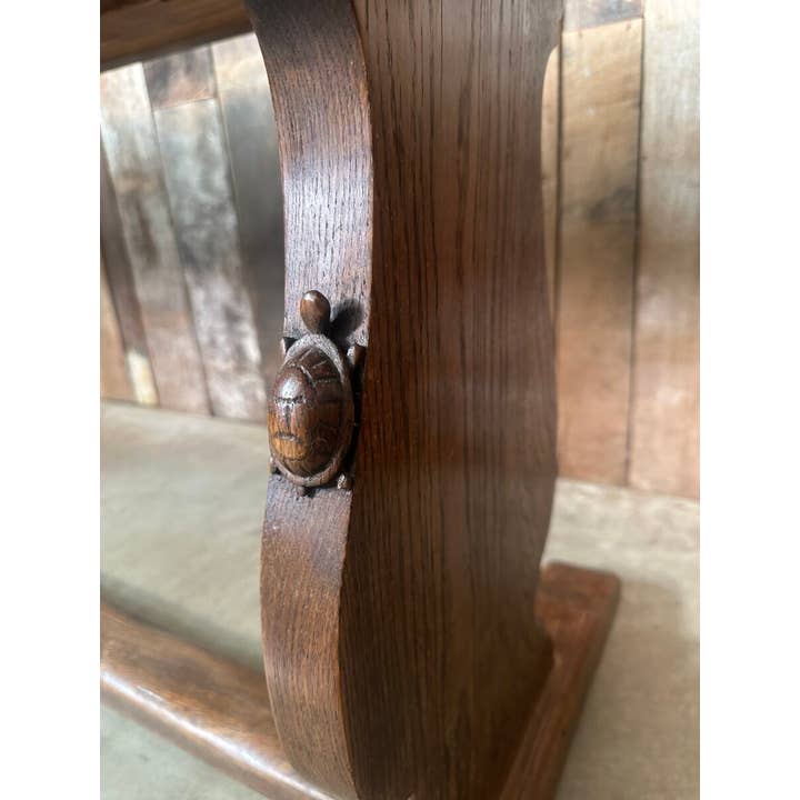 Vintage eiken Arts & Crafts refter eettafel, ca. 1955 voor wholesale door belvoir