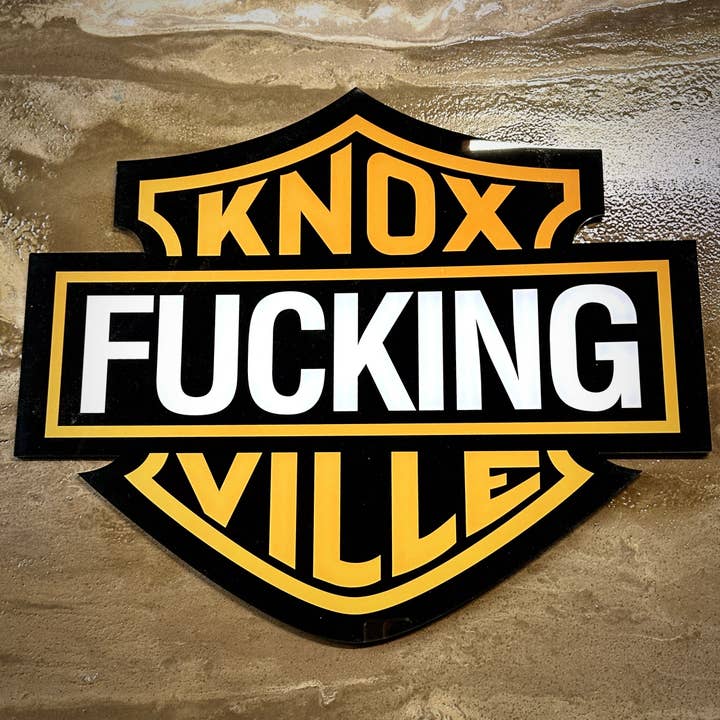 Knox-Fucking-Ville Acrylic Sign for wholesale by Danger Company