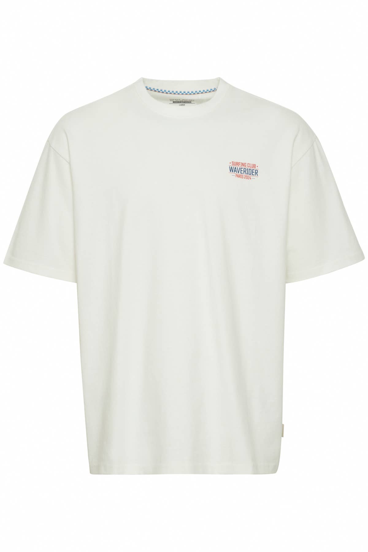 Snow White Relaxed Fit Paris 2024 Olympics Surfing Graphic Tee for wholesale on Faire1