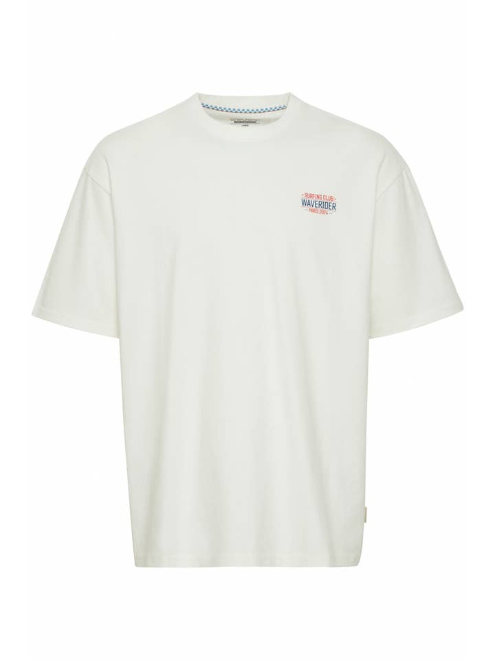 Snow White Relaxed Fit Paris 2024 Olympics Surfing Graphic Tee for wholesale on Faire1