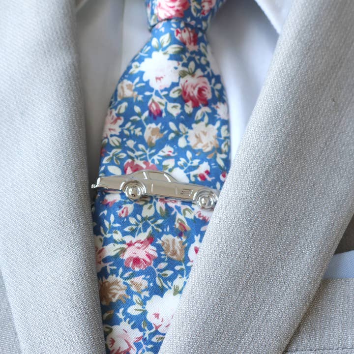 Tie Mood – wholesale Tie clip – Men’s – Car Silver Tie Clip1