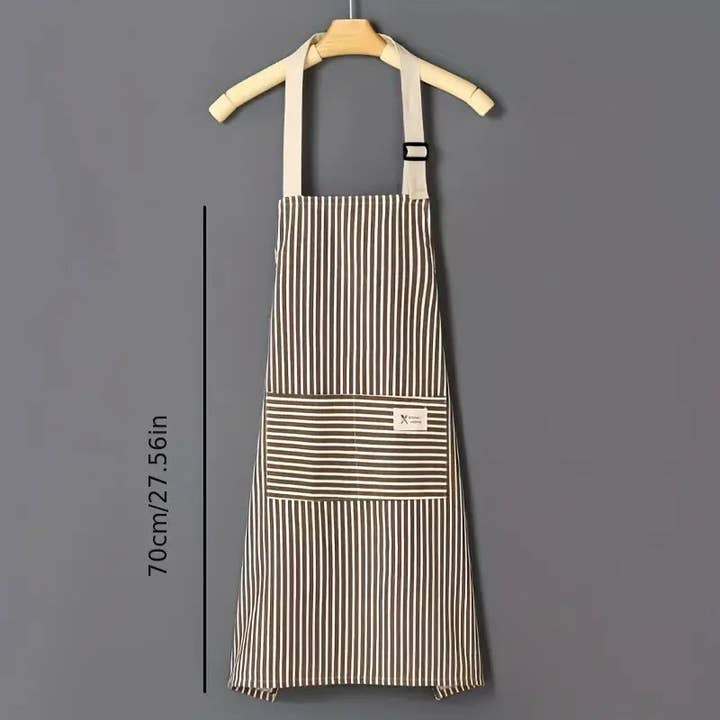 Huis Van Merken - Wholesale Apron - 1pc Durable Striped Apron for Kitchen and Home Use2