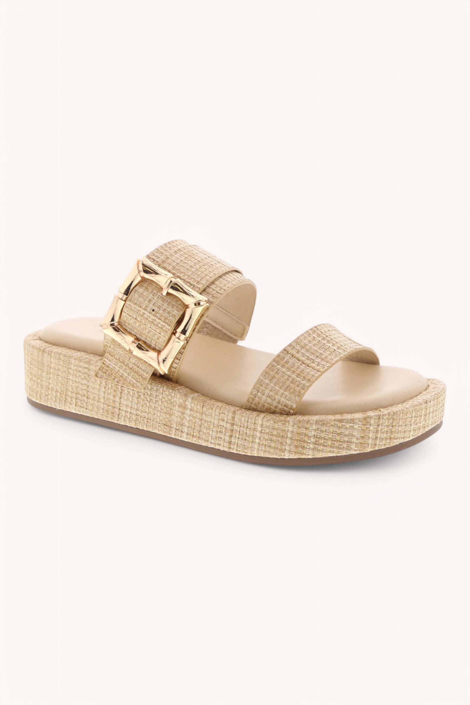 CCOCCI - Wholesale Sandals - Women's - RAYA-68 CHUNKY PLATFORM DOUBLE STRAP SANDALS5
