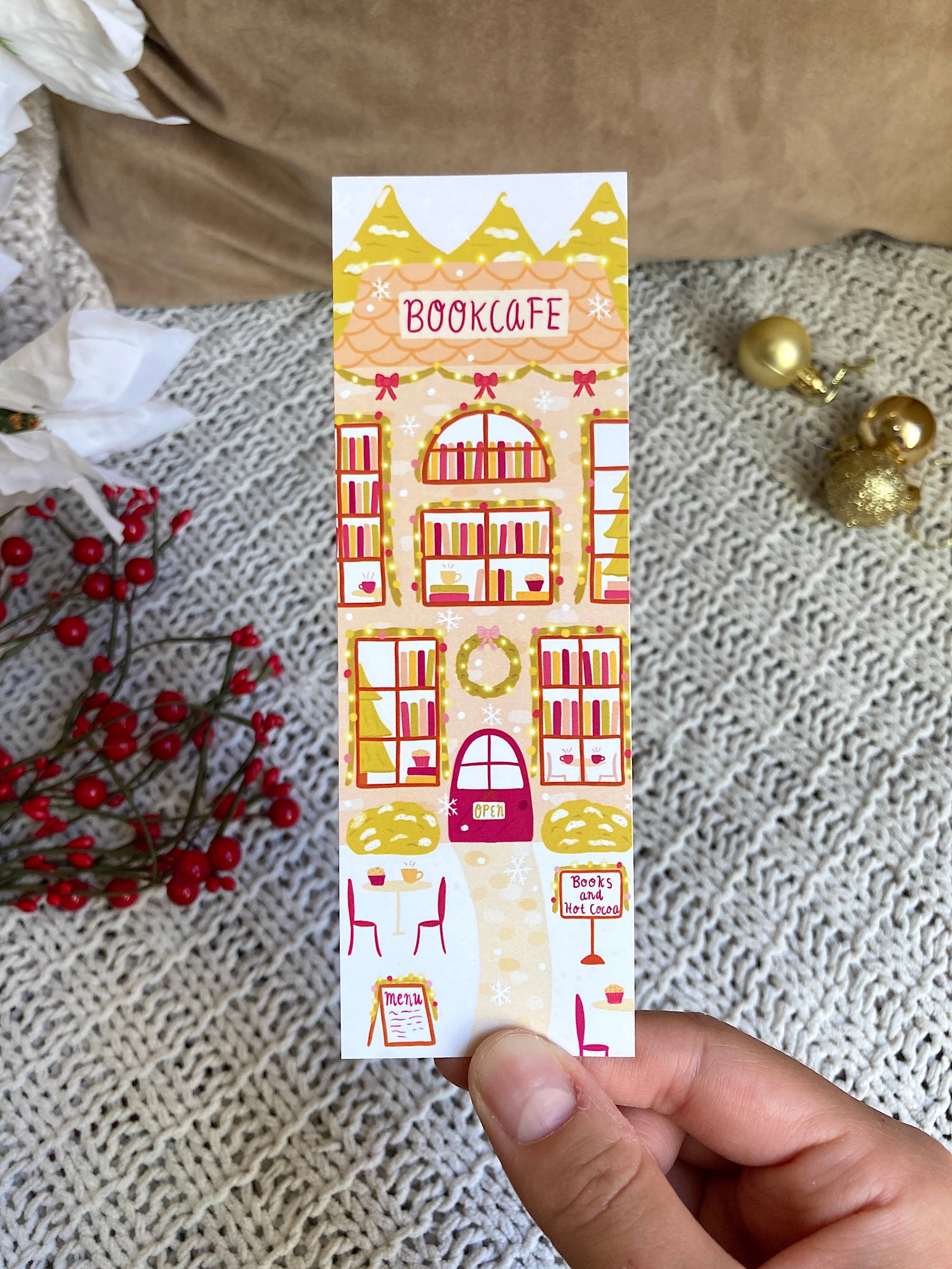 Tales and Pages Shop - Wholesale Bookmark - Christmas Bookcafe Bookmark6