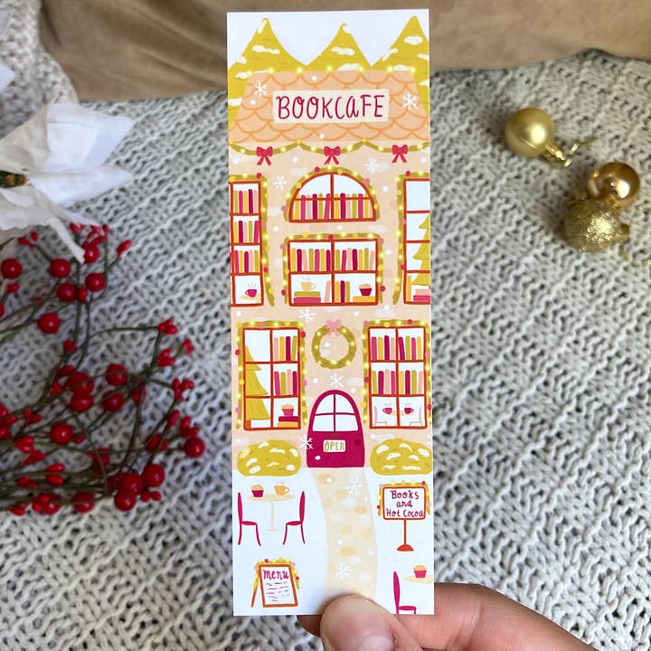 Tales and Pages Shop - Wholesale Bookmark - Christmas Bookcafe Bookmark6