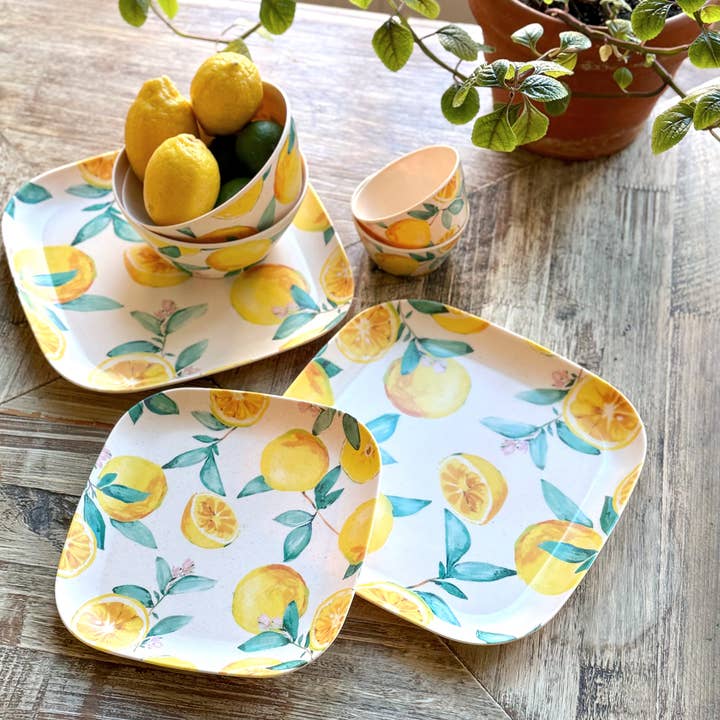 Patina Vie - Wholesale Bowl - Patina Vie Lemon Bamboo Tidbit Bowl, S/41