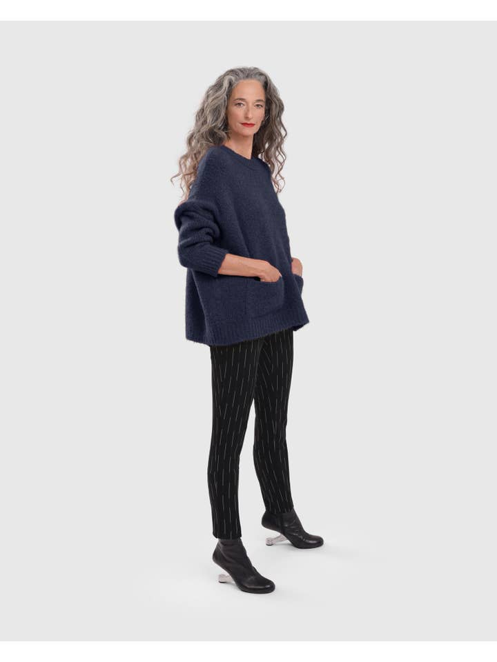 On Repeat Sweater, Navy for wholesale on Faire3