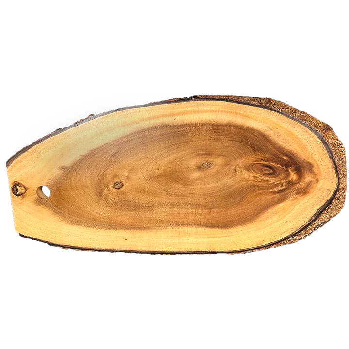 Texas Toy Distribution - Wholesale Cutting board - Acacia Wood Cutting Board, 16" Round Shape w/ Natural Edge1