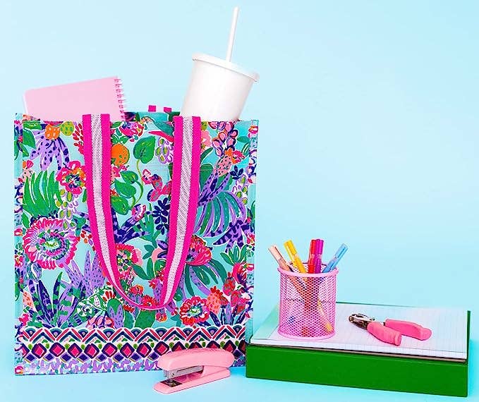 Lilly Pulitzer by Lifeguard Press - Wholesale Grocery/Shopping Bag - Market Tote, Me and My Zesty2