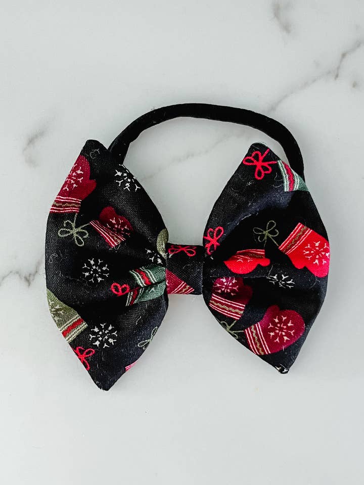 manoplas y lazo con forma de copo de nieve (clip o nylon) para venta al por mayor de Gingerly Sewn