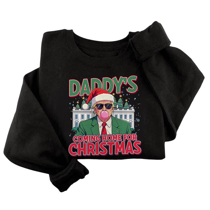 Daddy's Home For Christmas Crewneck - 3152 for wholesale by I Love My Freedom
