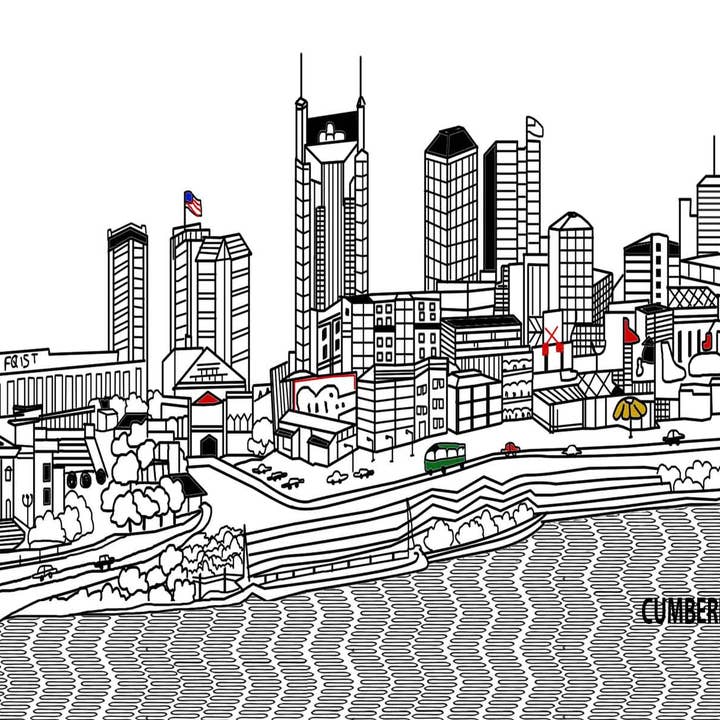 Beyond Cushions Corporation - Wholesale Puzzel - Volwassene - Nashville Skyline minipuzzel1