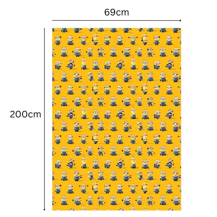Despicable Me Minions 2m Roll Wrapping Paper for wholesale by Danilo Promotions Ltd