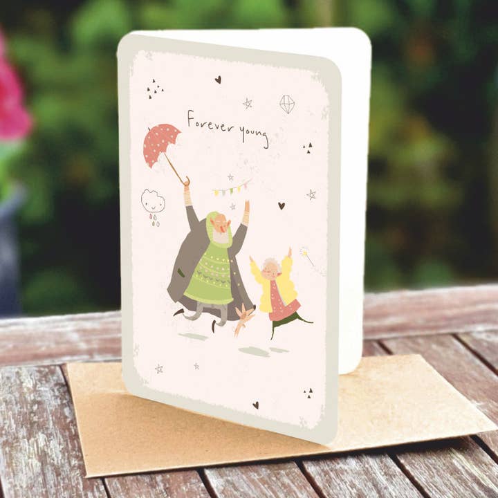 Natural paper double card 5169 for wholesale by Gutrath Verlag