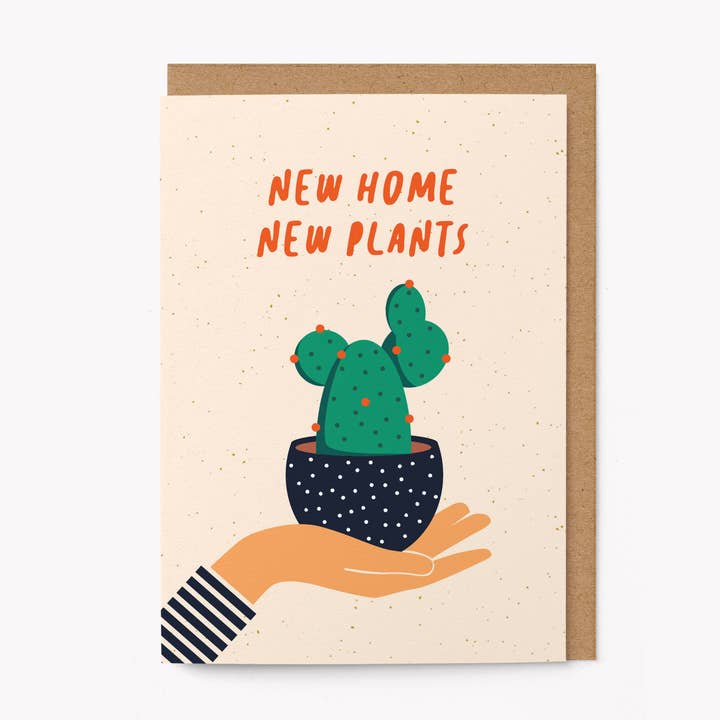 New home New plants - Housewarming Card for wholesale by Graphic Factory