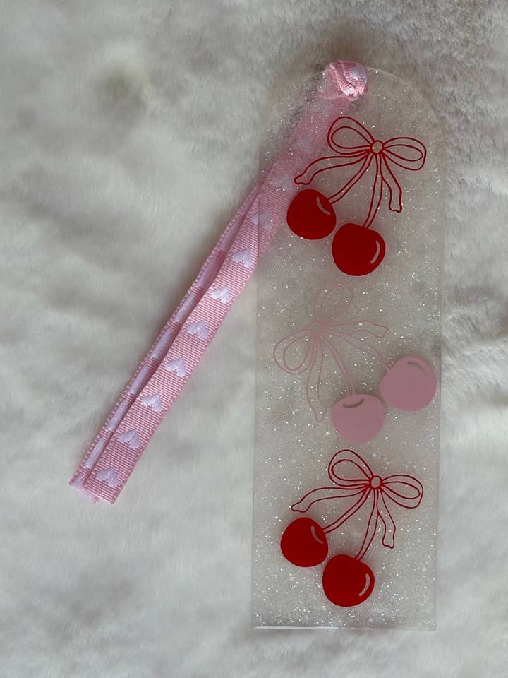 Acrylic Bookmark - Cherries for wholesale by Elation Collective