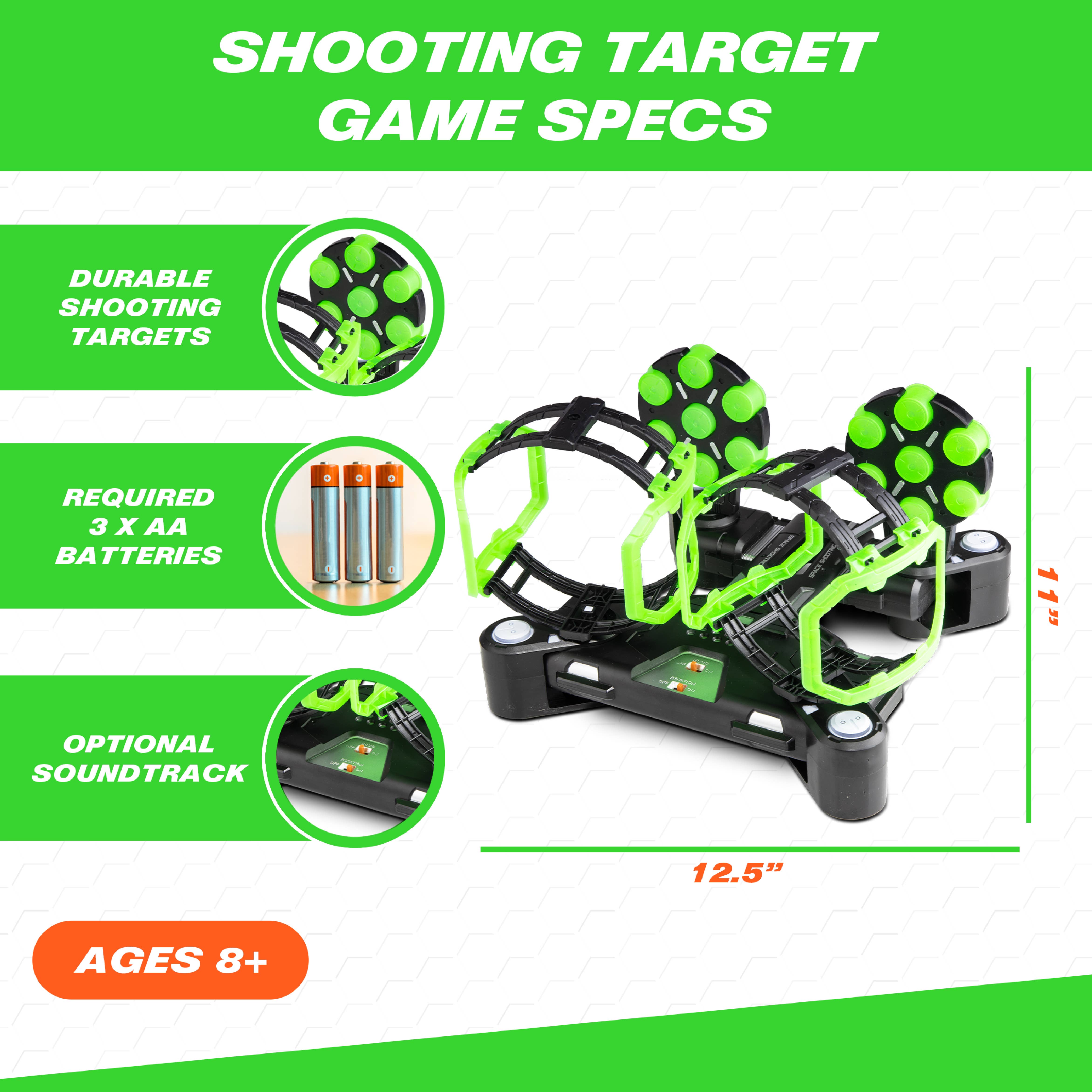 USA Toyz - Wholesale Toy Set - Kids - AstroShot Gyro GX Glow Shooting Game4