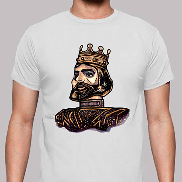 T-shirt (Herr) Vit Kung av Estella för wholesale av Estellicas