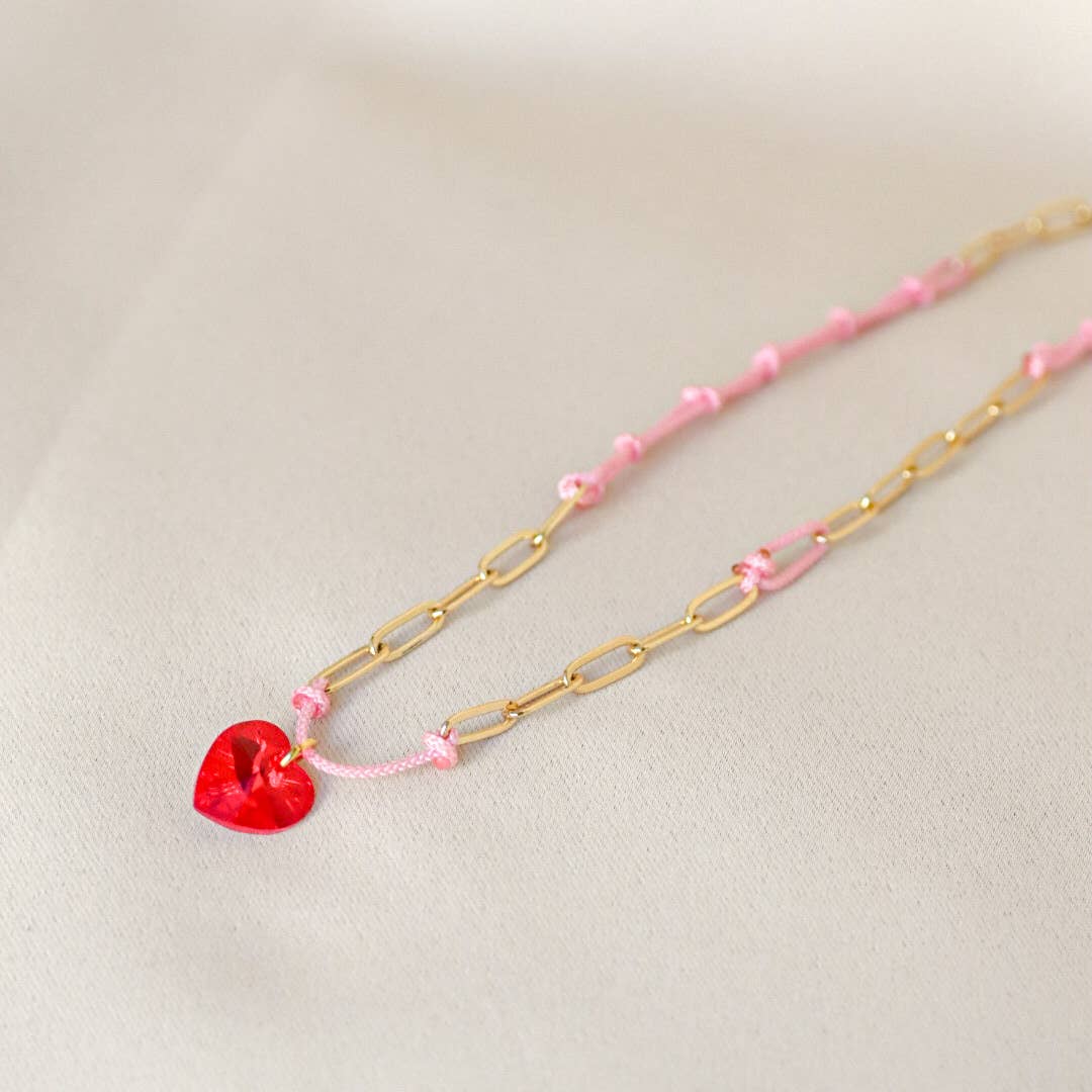 ADORE - Wholesale Pendant/Charm Necklace - Heart Necklace, Red Swarovski Pendant Necklace5