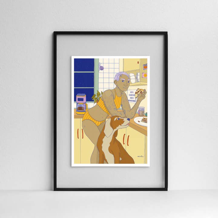 minttu illustrations - Wholesale Art Print - Art print "all carbs are beautiful"2