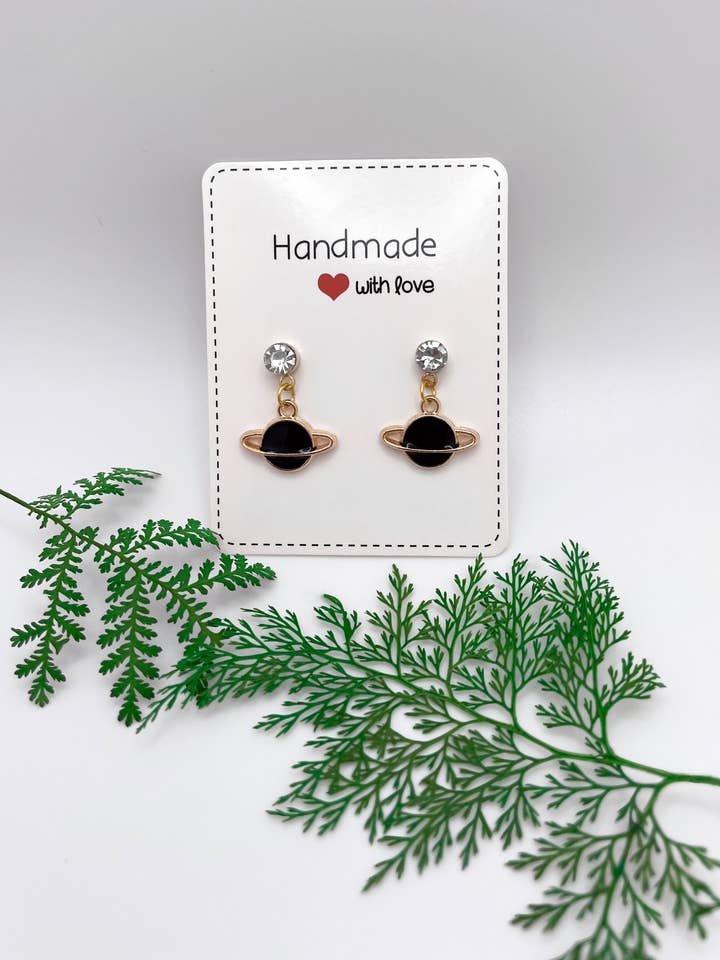 Planet Charm Earrings for wholesale by CJM Design Studio