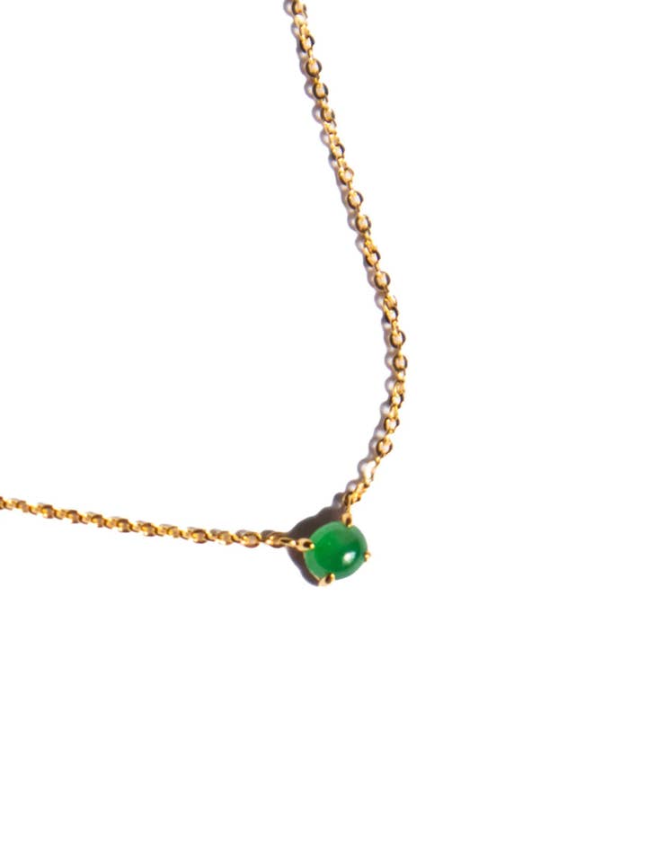 seree Atelier | Mila — Colar de Jade Verde Imperial por atacado de seree