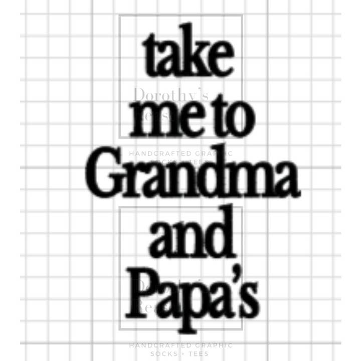Take Me to Grandma and Papa's Baby Socks | Kids Clothes for wholesale by Dorothy’s Reason