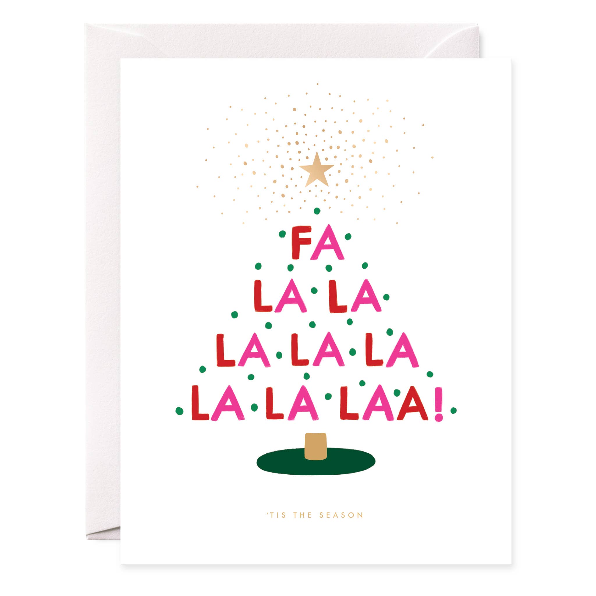 All My Layers Paper Co. - Wholesale Christmas Card - Fa La La - BOXED SET1