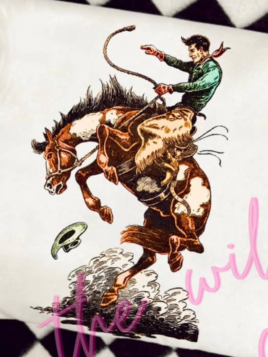 Bronc stomping Tee for wholesale by The wild honeys co