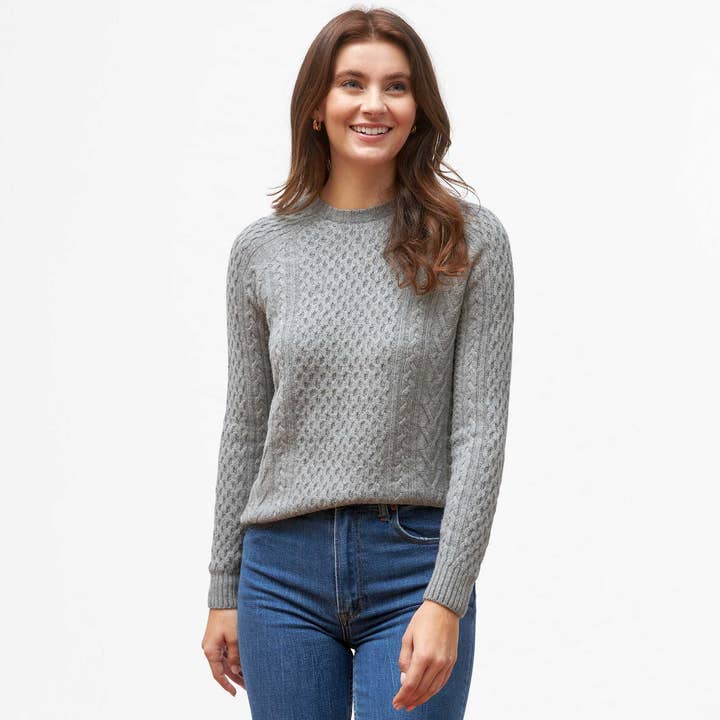 Oliver Charles - Wholesale Knit Sweater - Women's - 100% Yak Wool Cable Knit15