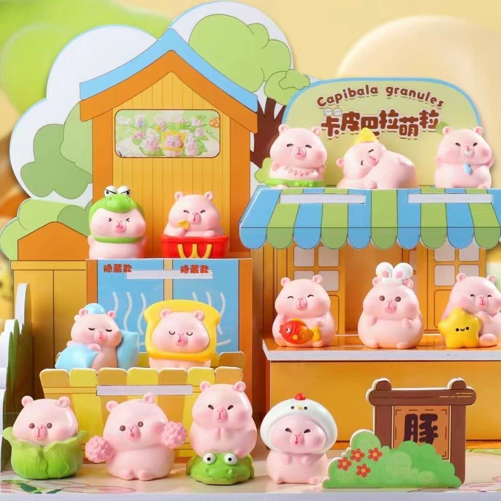 BCmini - Wholesale Decorative Figurine - 71280 Pink Capybara Blind Box-1226