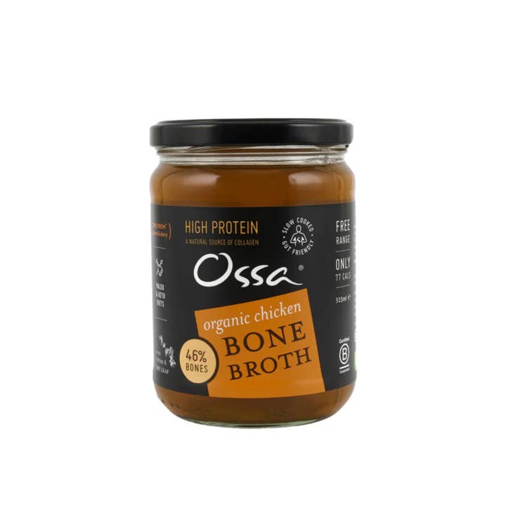 Organic Chicken Bone Broth Ambient 515ml for wholesale by Ossa Organic