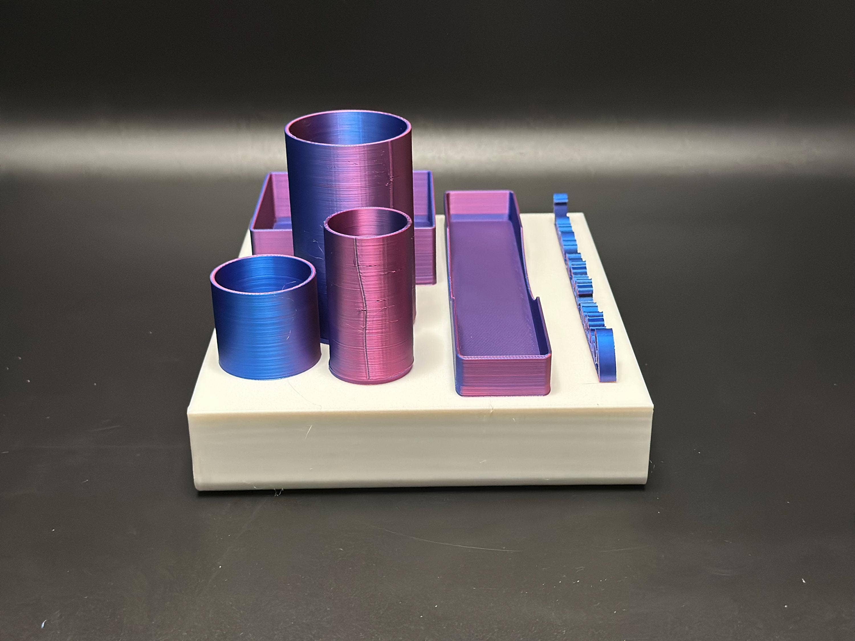 <3 Studio - Wholesale Desk Organizer - Office Desk Storage with Custom Name Plate3