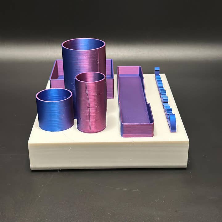 <3 Studio - Wholesale Desk Organizer - Office Desk Storage with Custom Name Plate3