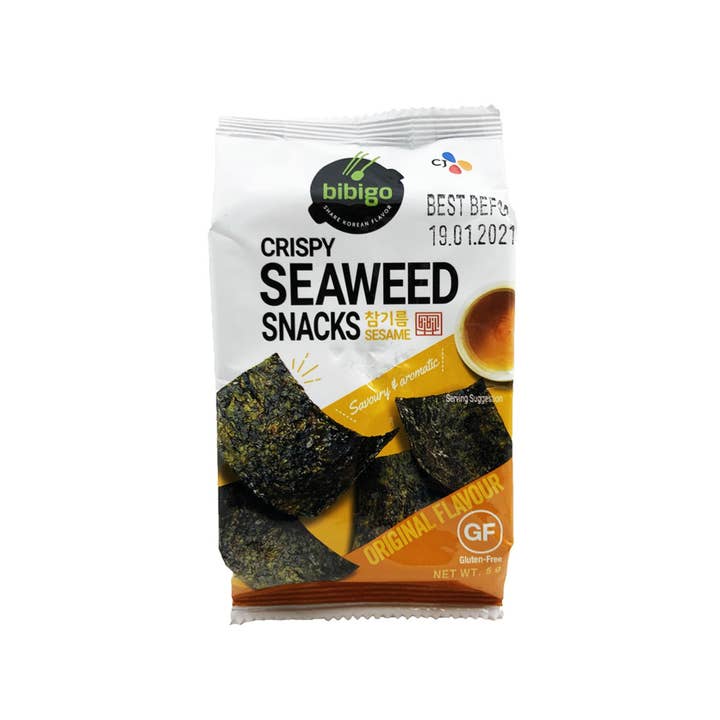 utoppa GmbH - Wholesale Puffed Snack - Bibigo Seaweed Snack Original 5 g
