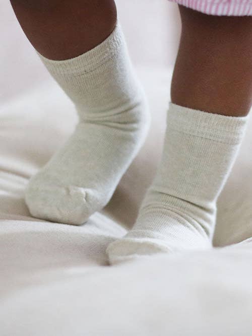 Q for Quinn - Wholesale Socks - Kids - Pure (No Dye) Kids' Socks (3 pairs) – 98% Organic Cotton2